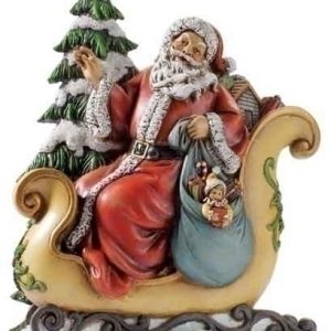 10.5 "Santa in Sleigh Collectible For Sale