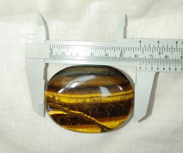 Tiger Eye Metaphysical Palm Stone #4 - Image 2