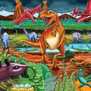 Dinosaur Volcano Floor Puzzle – 36 Pieces For Sale