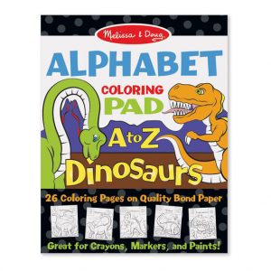 Dinosaurs Alphabet Coloring Pad For Sale