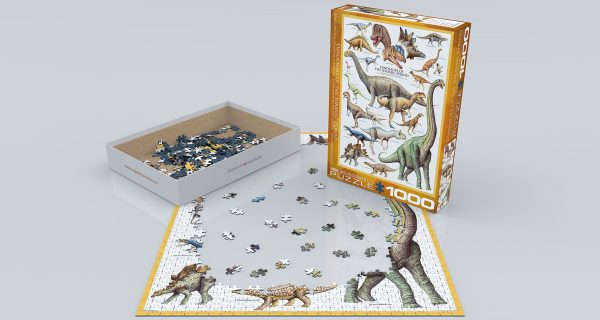 Dinosaurs of the Jurassic Period Puzzle - 1000 Pieces - Image 2