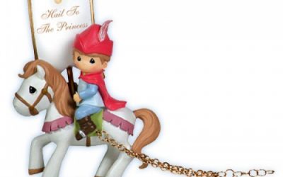 Disney Birthday Parade Prince Phillip On Horse With Banner Figurine