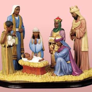 Ebony Nativity Set- 19039