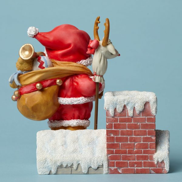 Cherished Teddies Santa on Rooftop with Toys - Image 2