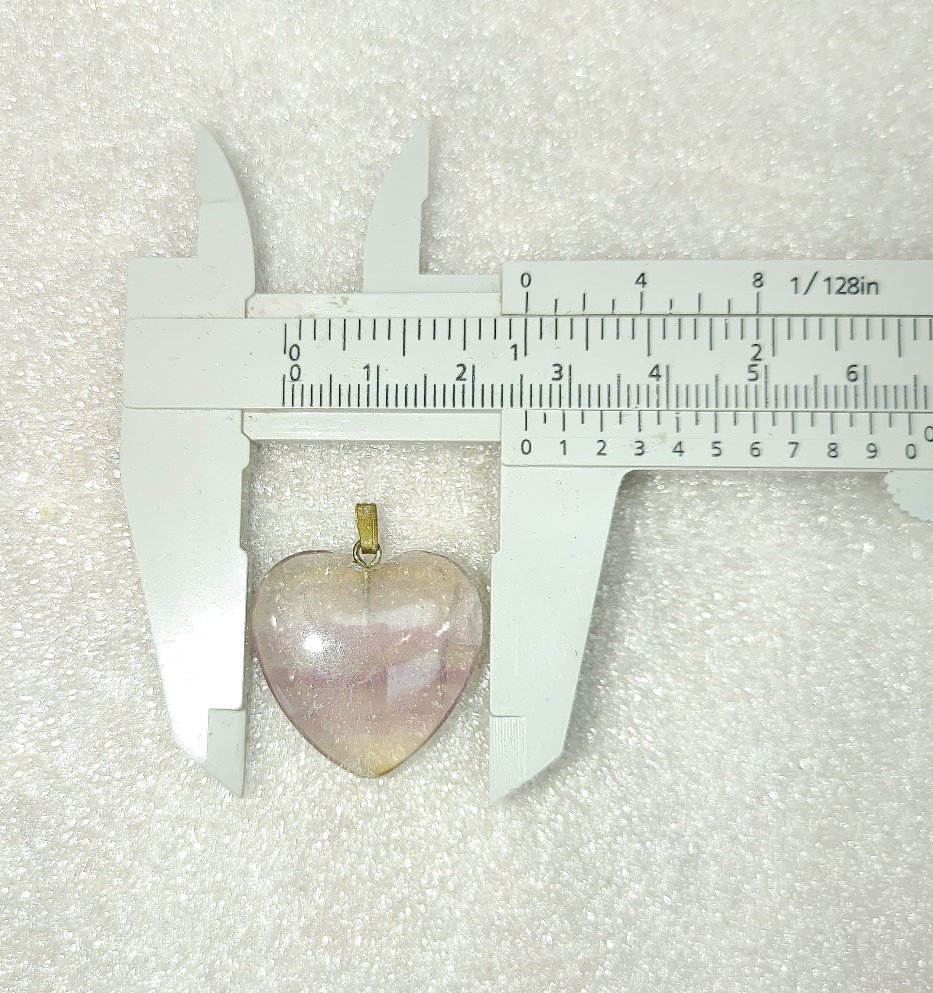 Fluorite-Heart-Pendant-10a.jpg | Fossils for Sale Genuine Fluorite Heart Pendant for Sale #10a