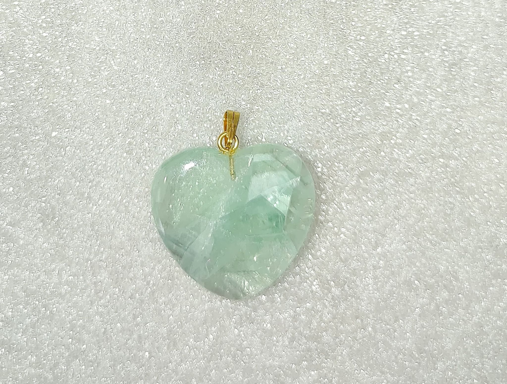 Fluorite-Heart-Pendant-5.jpg | Fossils for Sale Genuine Fluorite Heart Pendant for Sale #5