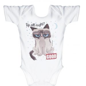 Grumpy Cat Diaper Shirt – Up All Night “GOOD” For Sale