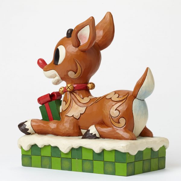 Large Rudolph with Lited Nose Collectible For Sale -4