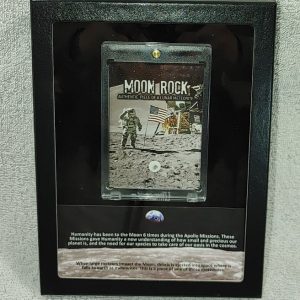 Moon Rock Lunar Meteorite Frame #3 For Sale