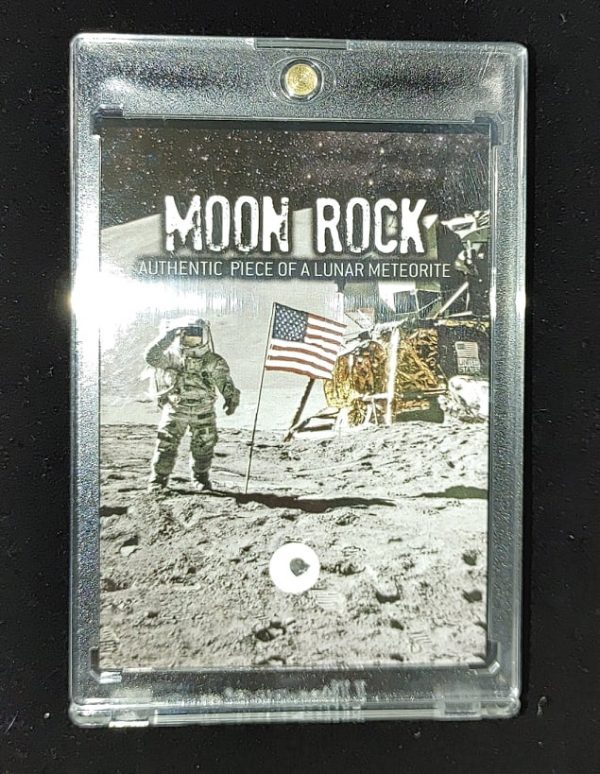 Moon Rock Lunar Meteorite Frame #5a For Sale