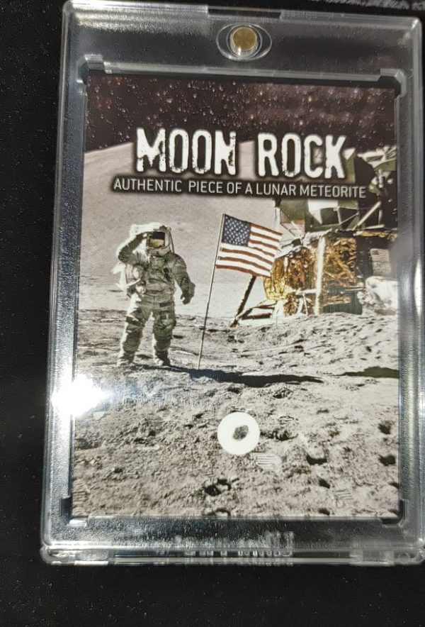 Moon Rock Lunar Meteorite Frame #7a For Sale