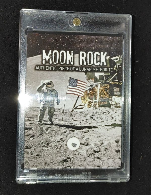 Moon Rock Lunar Meteorite Frame #9a For Sale