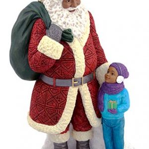 Santa with Boy Collectible For Sale