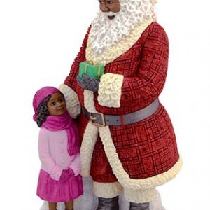 Santa with Girl Collectible For Sale