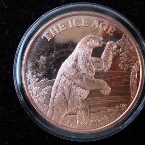 Ice Age Giant Sloth Copper Coin For Sale