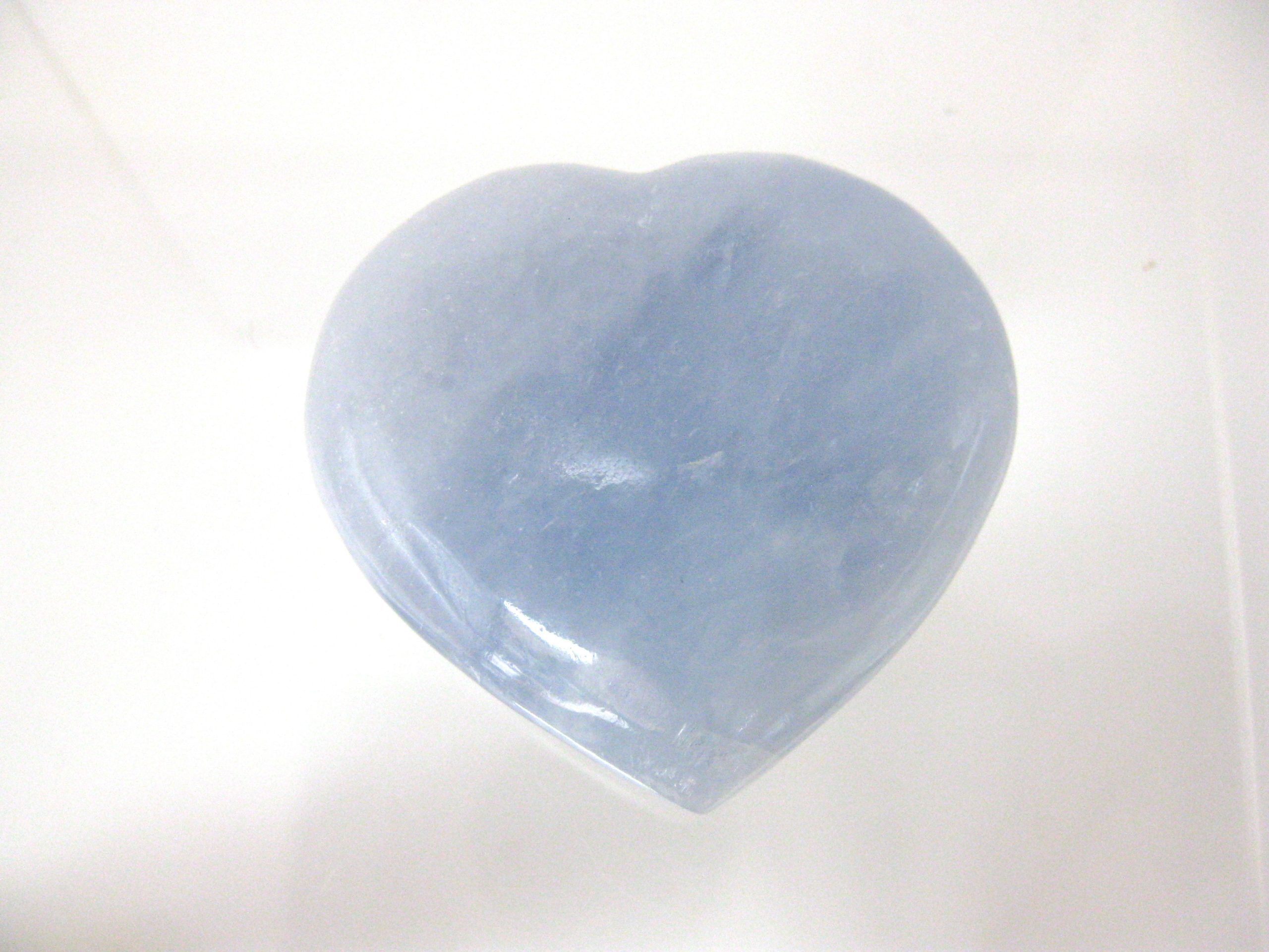 metaphysical-blue-calcite-polished-heart-3-scaled-1.jpg | Fossils for Sale Genuine Blue Calcite Metaphysical Polished Mineral Heart from Madagascar for Sale. #3
