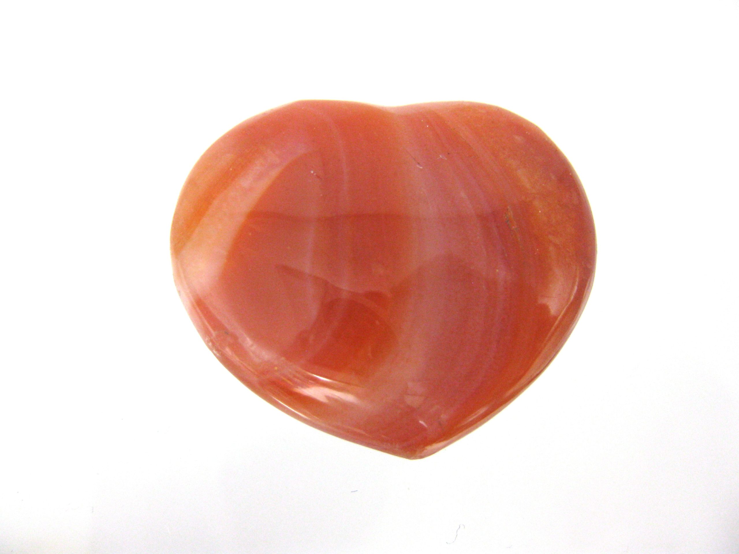 Carnelian Metaphysical Heart #1 Fossils for Sale