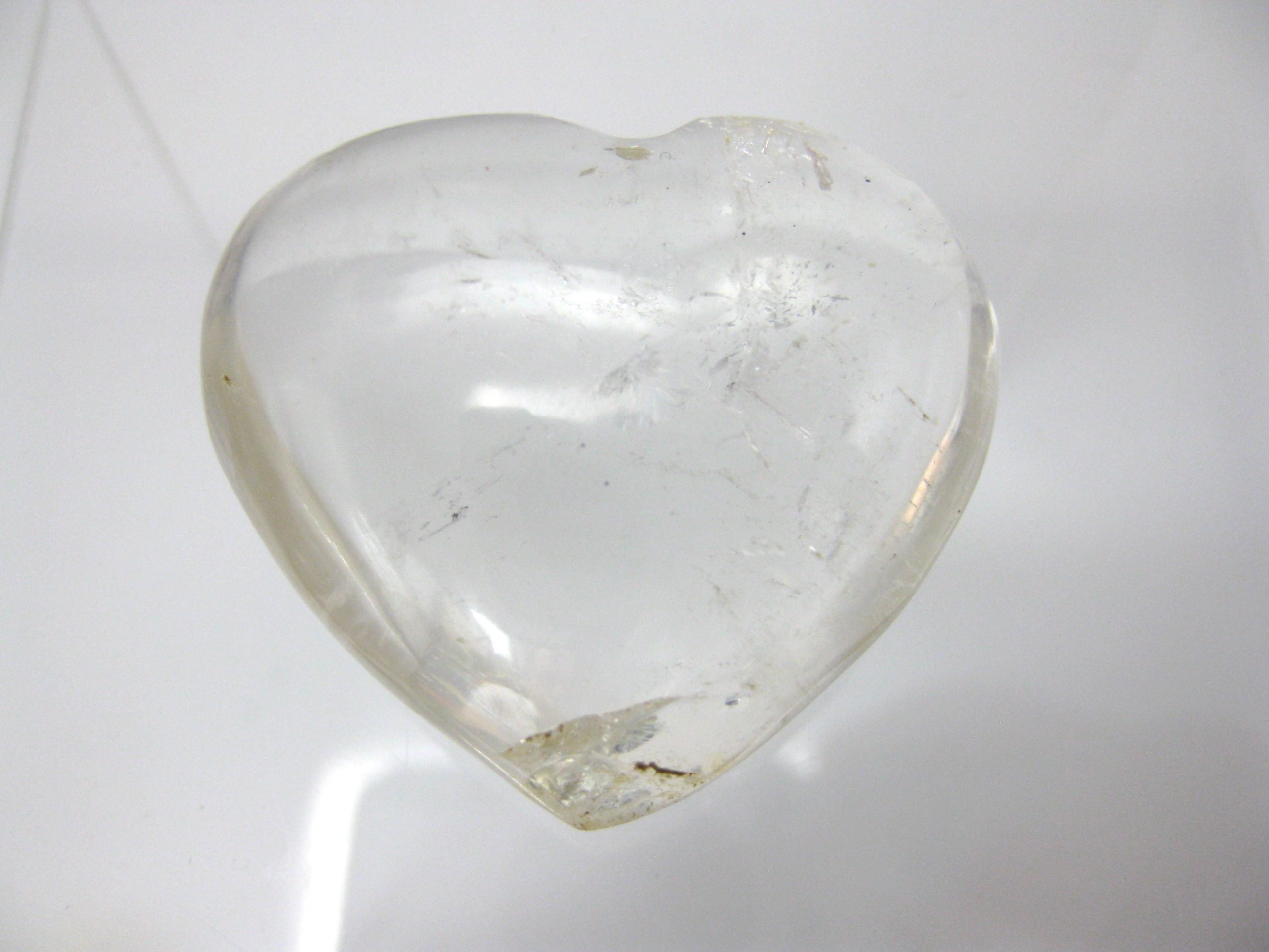 metaphysical-clear-quartz-crystal-polished-heart-1-1-scaled-1.jpg | Fossils for Sale Genuine Clear Quartz Crystal Metaphysical Polished Mineral Heart from Madagascar for Sale. #1