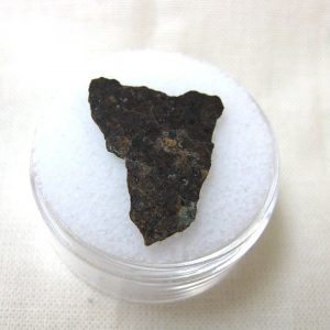 Meteorite Thin Slice in Gem Jar For Sale #2