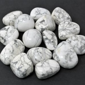 Tumbled White Howlite Metaphysical Stone From Zimbabwe For Sale