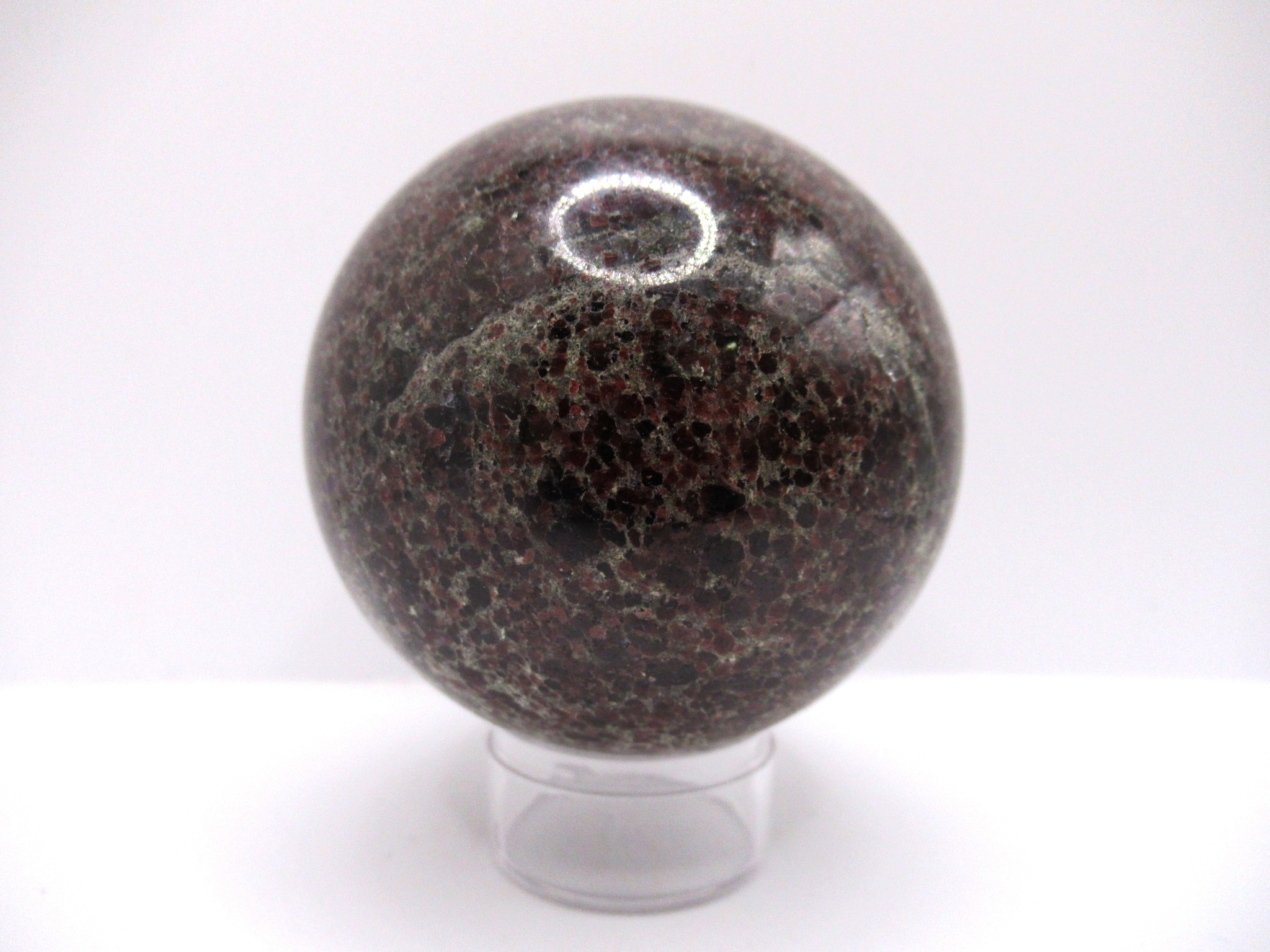 Polished-Red-Garnet-Mineral-Sphere-2a.jpg | Fossils for Sale Genuine Red Garnet Metaphysical Polished Mineral Sphere from Madagascar for Sale. #2a