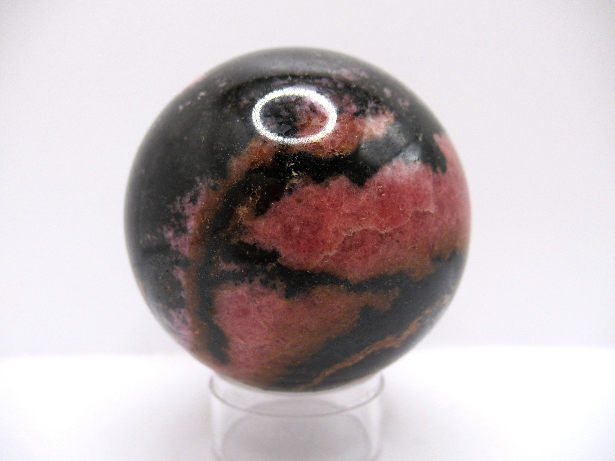Polished-Rhodonite-Mineral-Sphere-4.jpg | Fossils for Sale Genuine Rhodonite Metaphysical Polished Mineral Sphere from Madagascar for Sale. #4