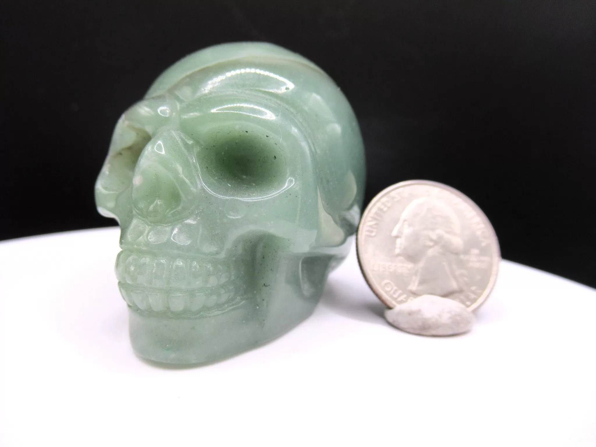 Aventurine metaphysical skull 1 | Fossils for Sale Polished Aventurine Metaphysical Skull for Sale #1