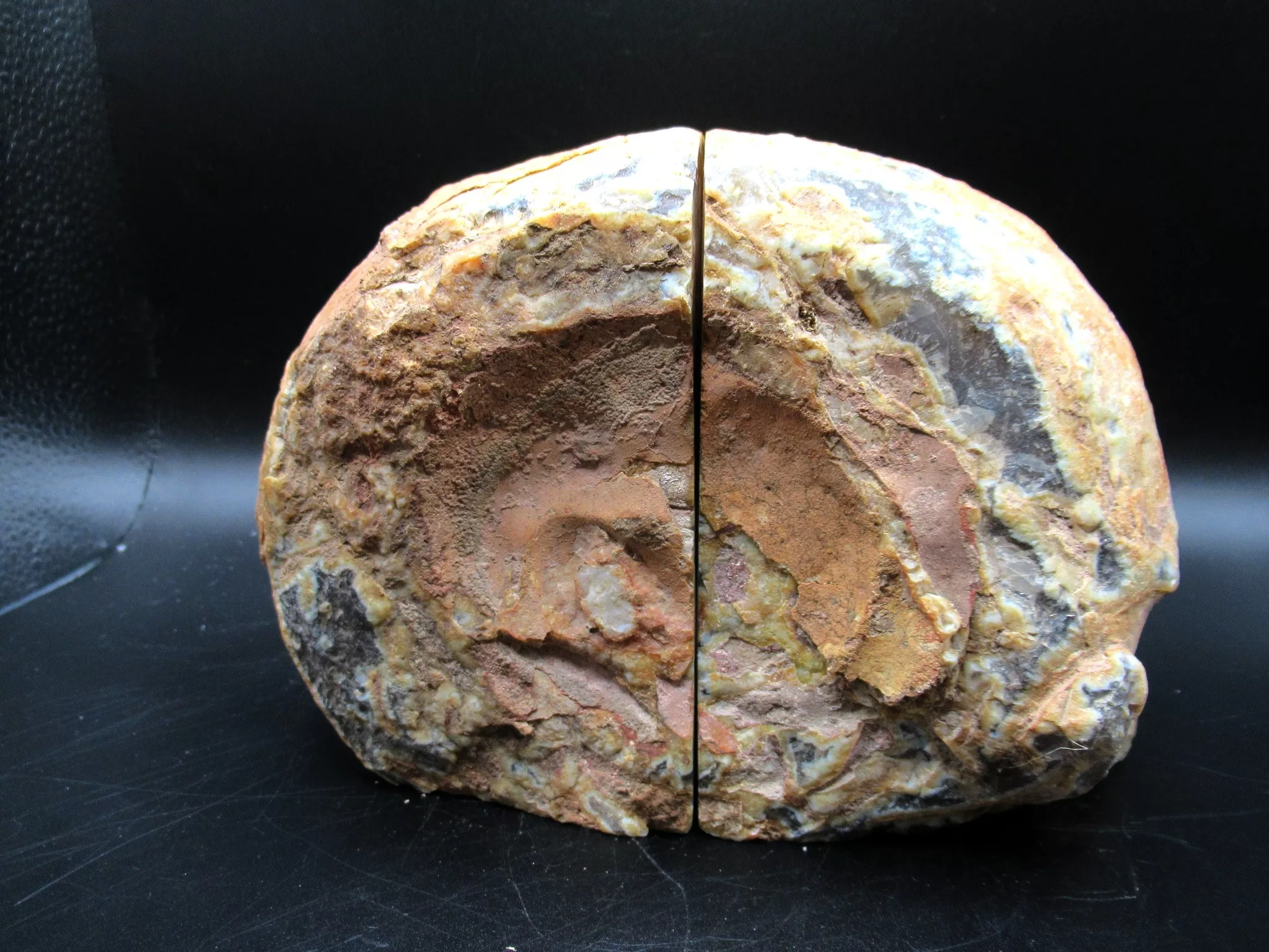 Brazil Agate Bookend Set 3c | Fossils for Sale Genuine Brazil Agate Polished Bookend For Sale #3c