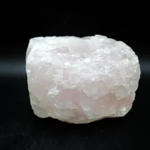 Natural Rose Quartz Mineral Candle Holder #4 For Sale