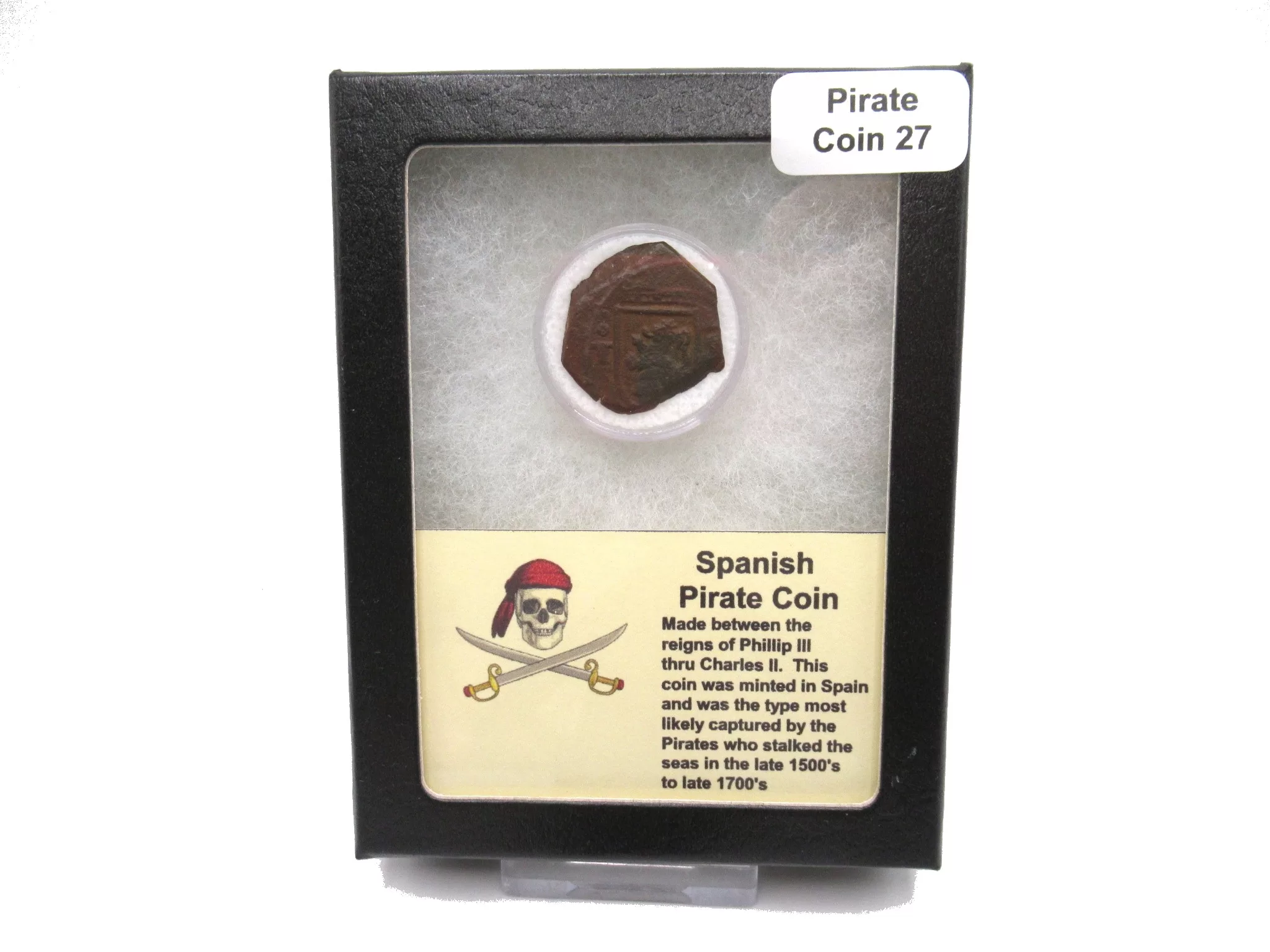 Spanish Pirate Age Coin or Blanca 27b | Fossils for Sale Genuine Spanish Pirate Age or Blanca Coin for Sale from Spain #27b