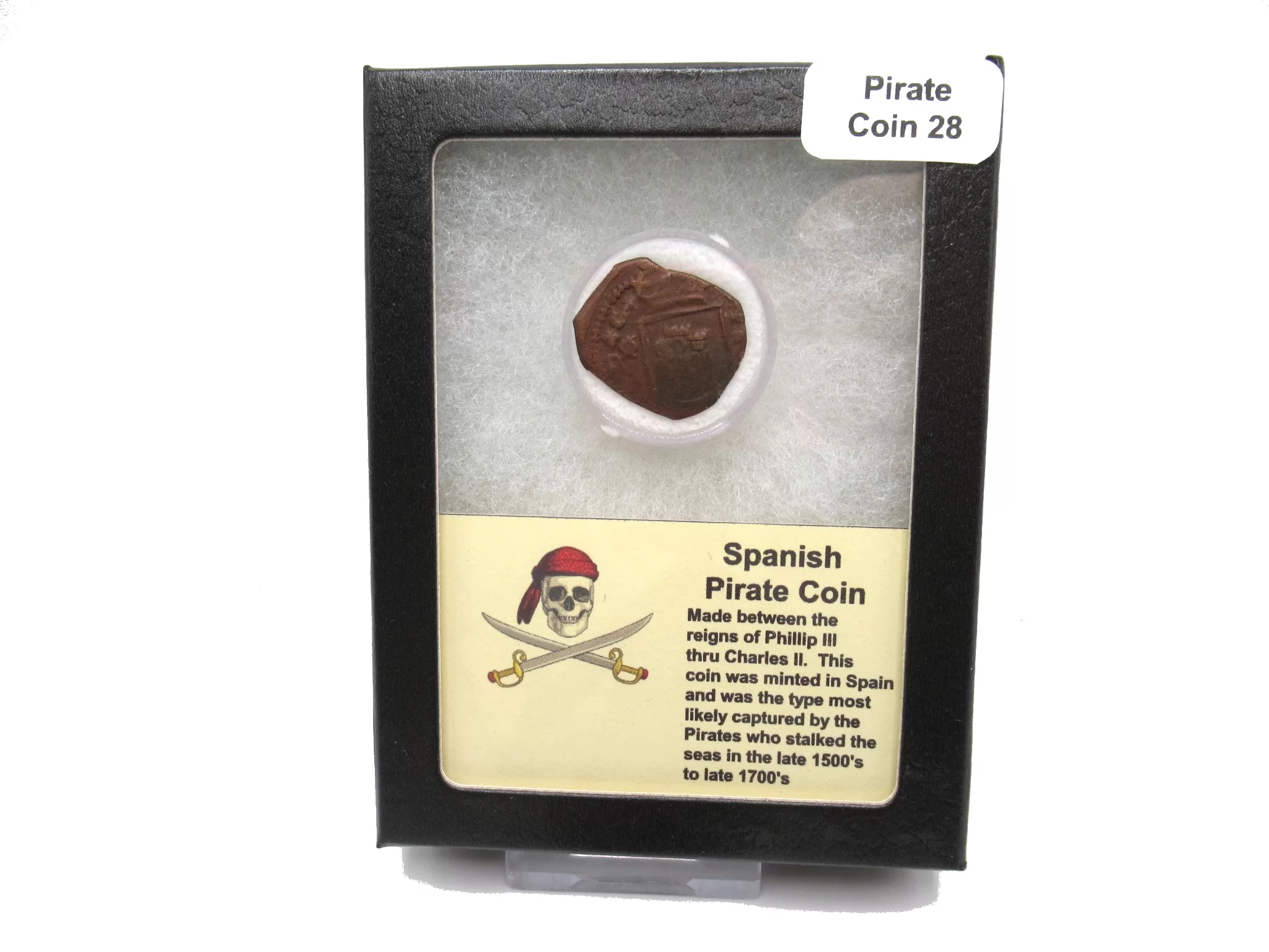Spanish Pirate Age Coin or Blanca 28b | Fossils for Sale Genuine Spanish Pirate Age or Blanca Coin for Sale from Spain #28b
