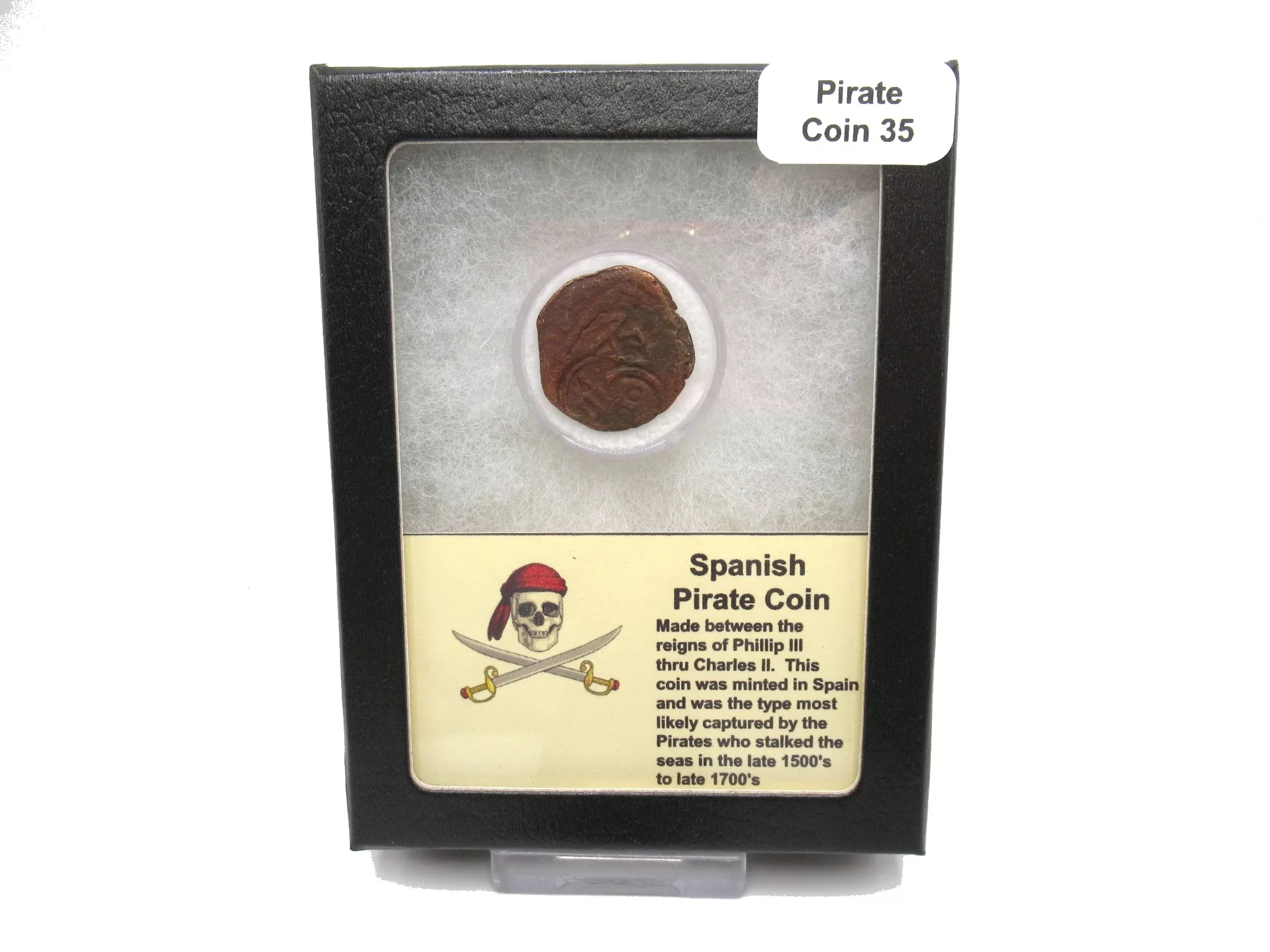 Spanish Pirate Age Coin or Blanca 35b | Fossils for Sale Genuine Spanish Pirate Age or Blanca Coin for Sale from Spain #35b