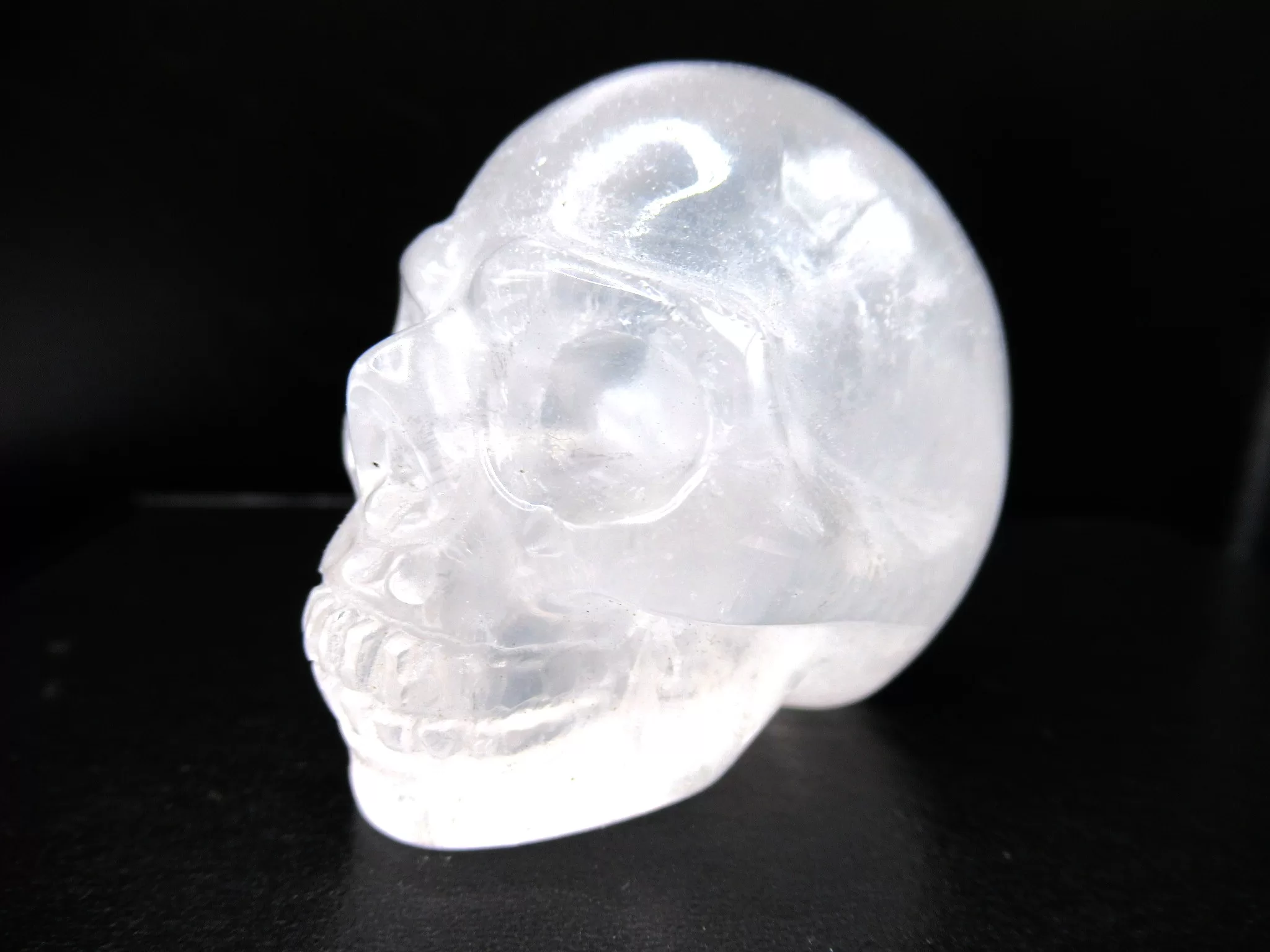 White Quartz Metaphysical Skull 4 | Fossils for Sale Polished Skull for Sale White Quartz #4