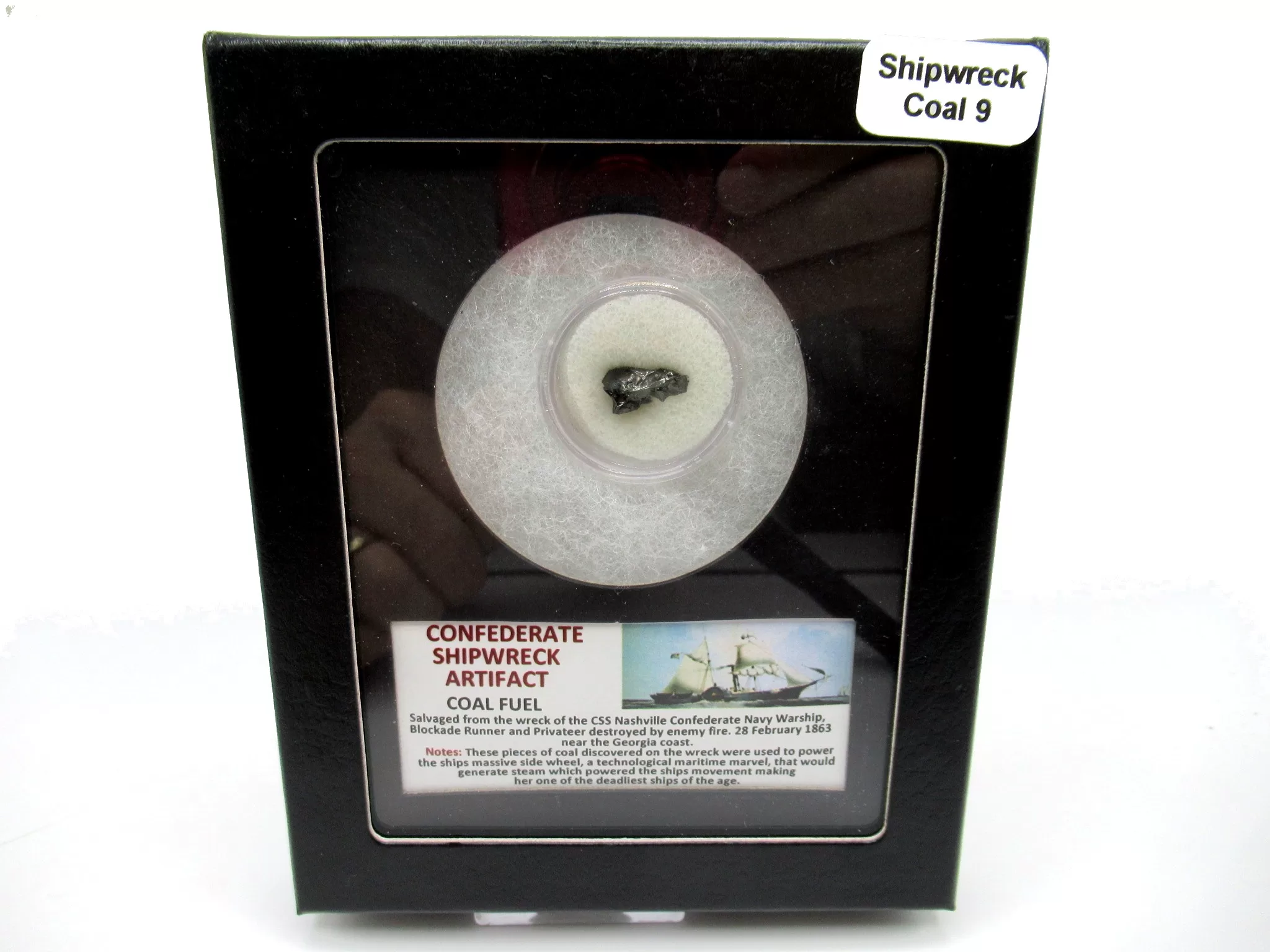 Confederate Shipwreck Artifact - Coal 9 | Fossils for Sale Genuine Confederate Shipwreck Artifact Coal for Sale #9