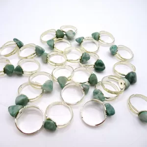 Genuine Jade Mineral Rings Adjustable For Sale