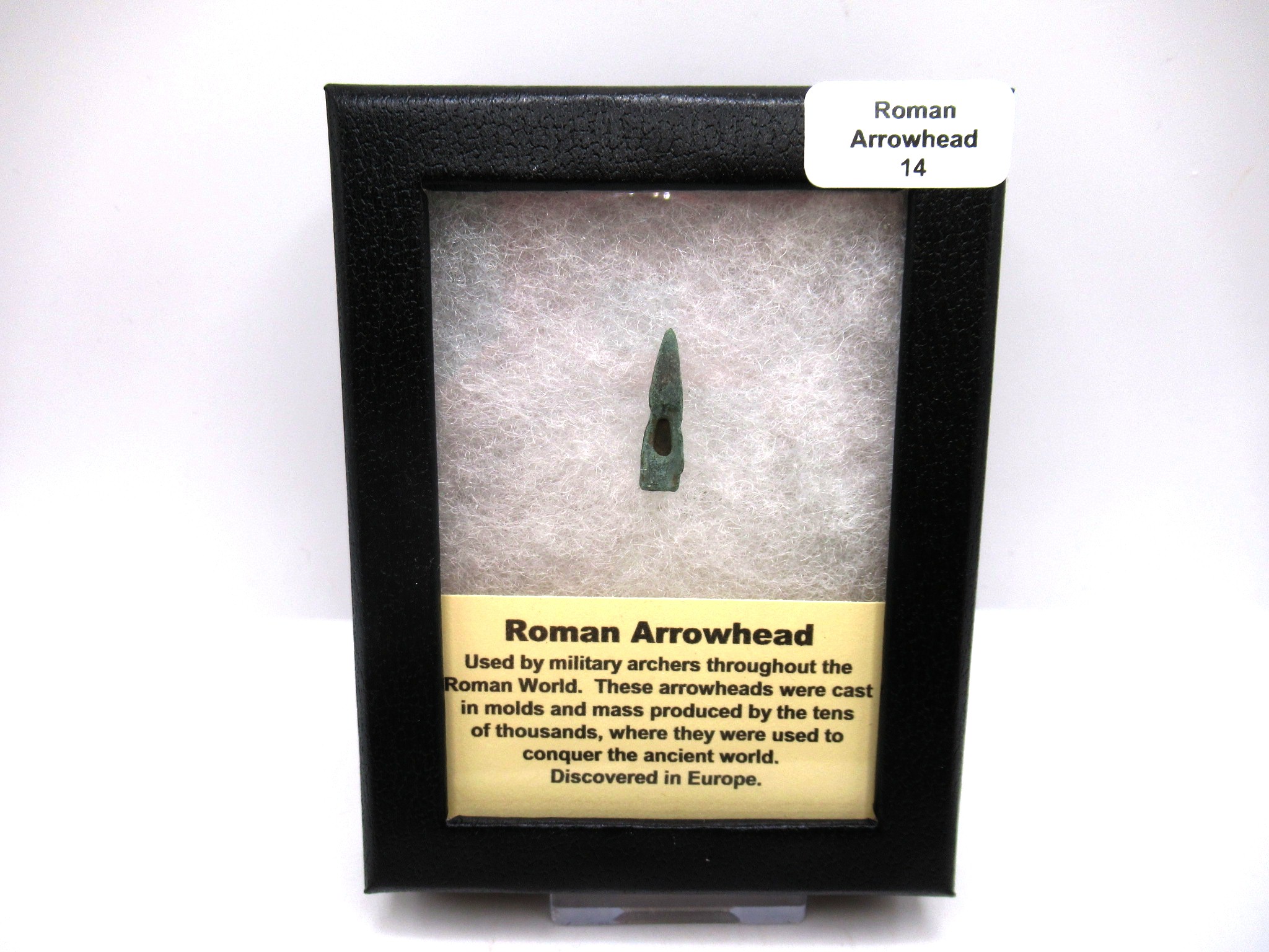 Roman Arrowhead Artifact Box 14 | Fossils for Sale Genuine Roman Arrowhead for Sale from Europe #14