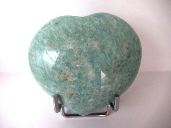 General Amazonite Polished Mineral Heart For Sale #2a