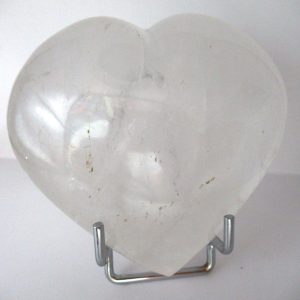 General Clear Crystal Quartz Polished Mineral Heart For Sale #2