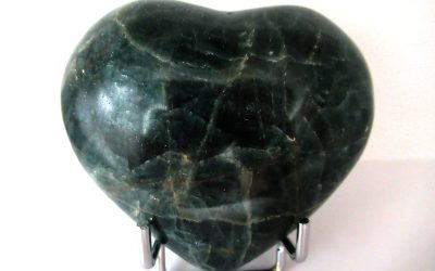 Green Apatite Polished Heart #1  3.25″