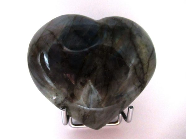 General Labradorite Polished Mineral Heart For Sale #2
