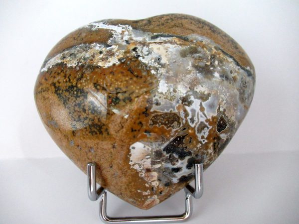 General Ocean Jasper Polished Mineral Heart #2