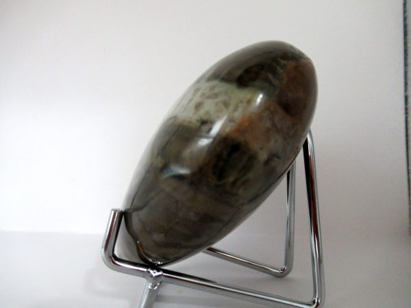 General Petrified Wood Polished Mineral Heart For Sale #2b