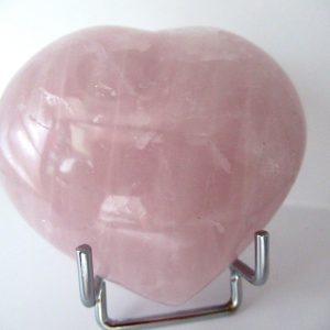 General Rose Quartz Polished Mineral Heart For Sale #1