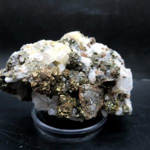 Genuine Pyrite on Quartz Mineral for Sale from Morocco #11