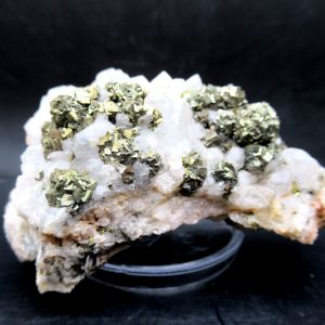 Genuine Pyrite on Quartz Mineral for Sale from Morocco #7