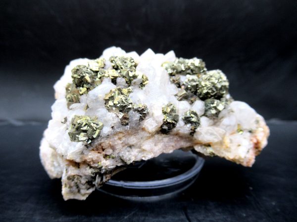 Genuine Pyrite on Quartz Mineral for Sale from Morocco #7