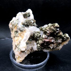 Genuine Pyrite on Quartz Mineral for Sale from Morocco #8