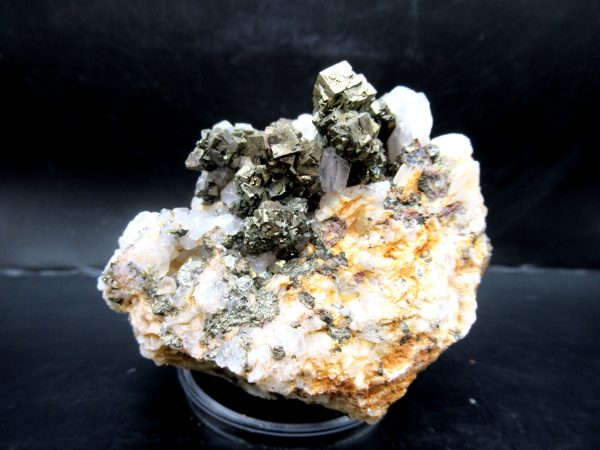 Genuine Pyrite on Quartz Mineral for Sale from Morocco #9b