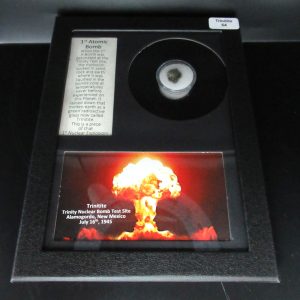 Genuine Trinitite Atomic Bomb Glass in Frame for Sale from New Mexico #64