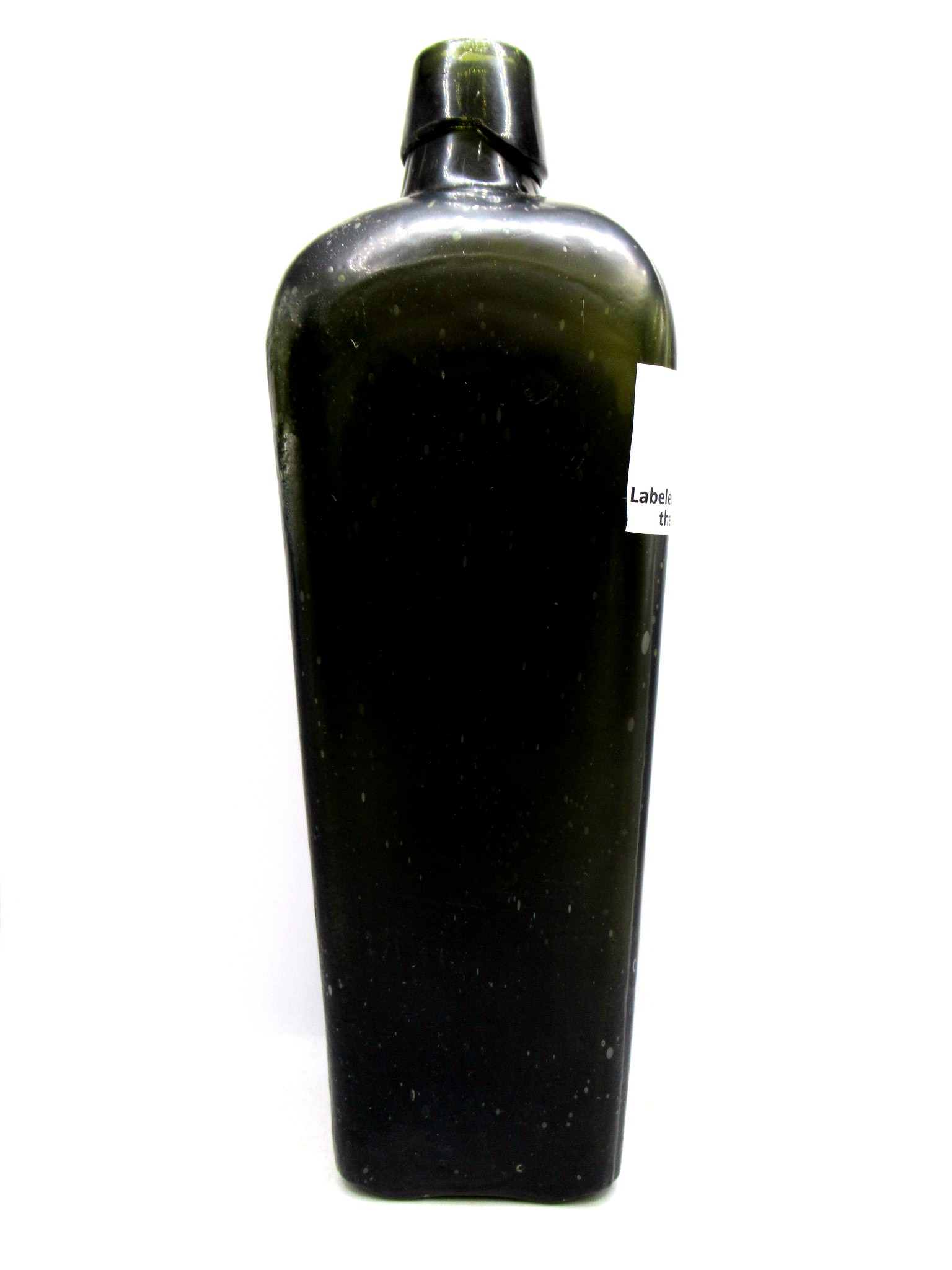 Slave Trade Era Black Glass Gin Bottle 2b | Fossils for Sale Genuine Slave Trade Era Black Glass Gin Bottle for Sale #2b
